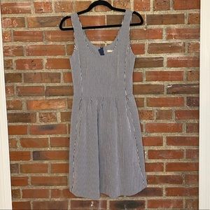 Banana Republic Striped Fit & Flare Dress